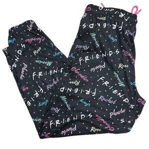 Friends Graphic PJ Loungewear Pull-on Pants XL (16-18) Preowned